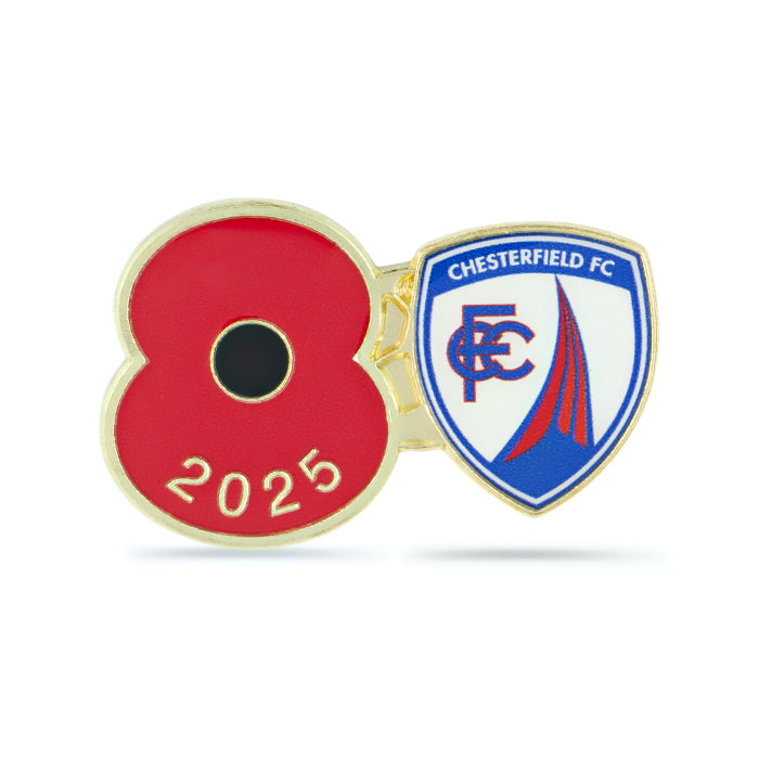 Chesterfield Poppy Football Pin 2025