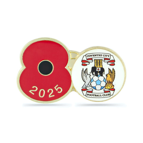 Coventry City Poppy Football Pin 2025