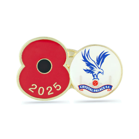 Crystal Palace Poppy Football Pin 2025
