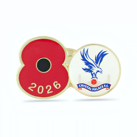 Crystal Palace Poppy Football Pin 2026
