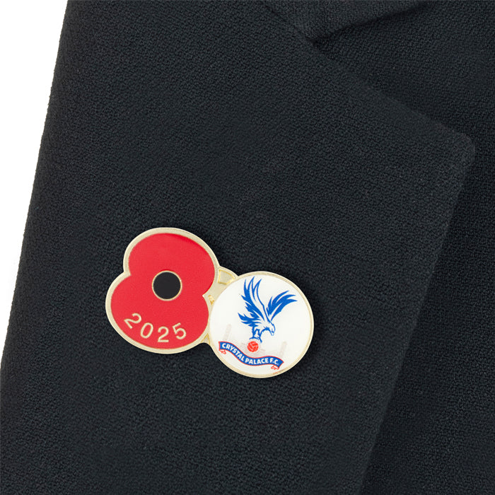 Crystal Palace Poppy Football Pin 2025