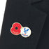 Crystal Palace Poppy Football Pin 2025