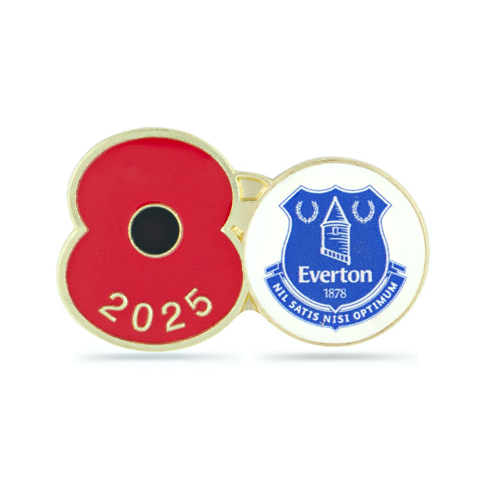 Everton Poppy Football Pin 2025