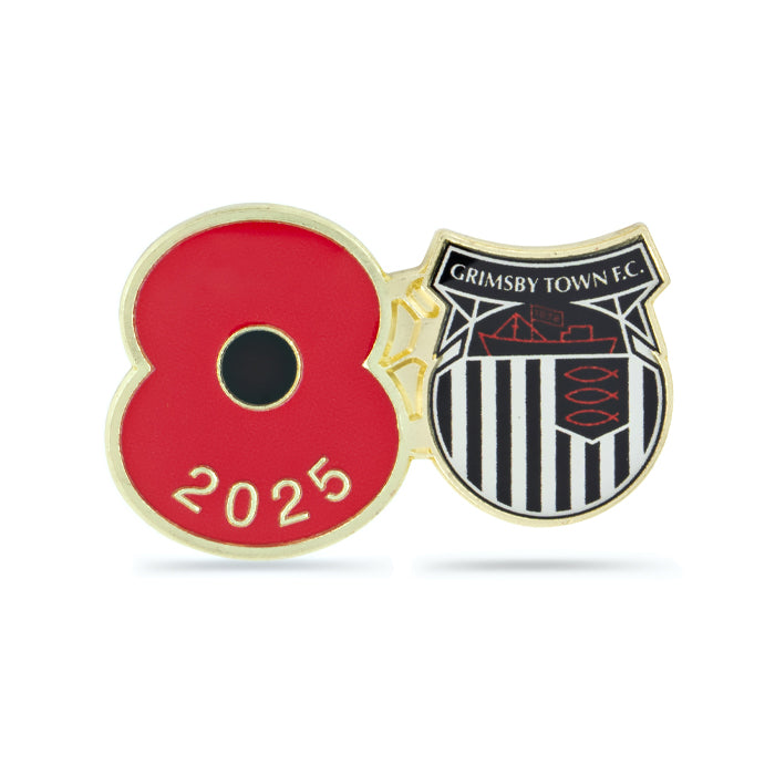 Grimsby Town Poppy Football Pin 2025
