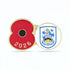 Huddersfield Town Poppy Football Pin 2026