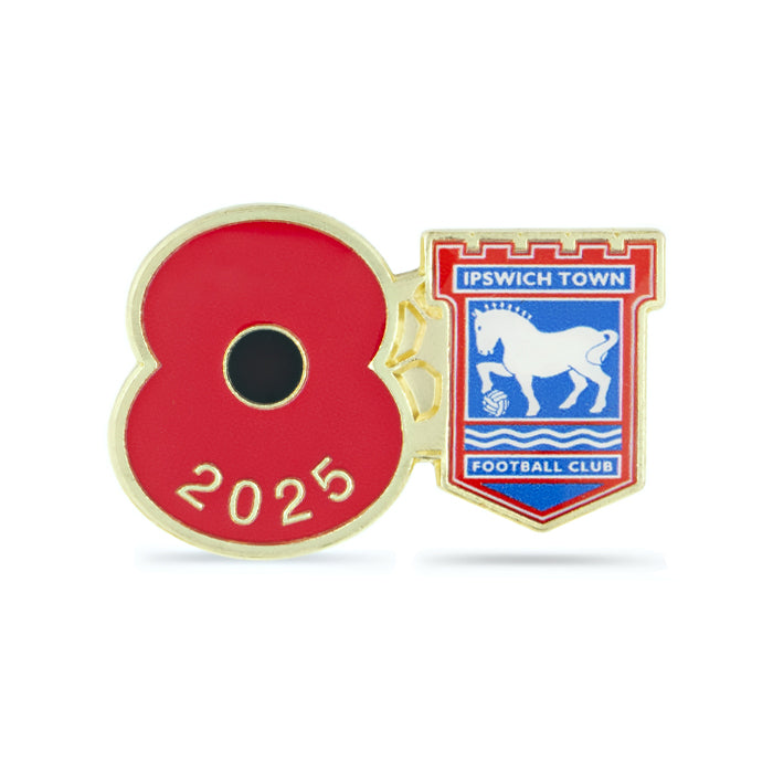 Ipswich Town Poppy Football Pin 2025