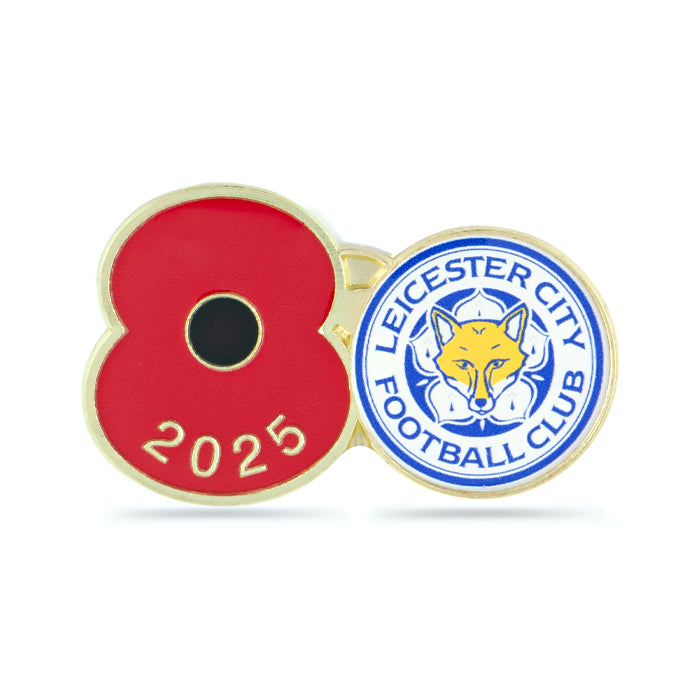 Leicester City Poppy Football Pin 2025