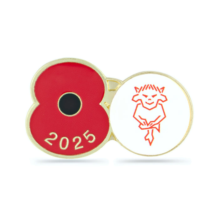 Lincoln City Poppy Football Pin 2025