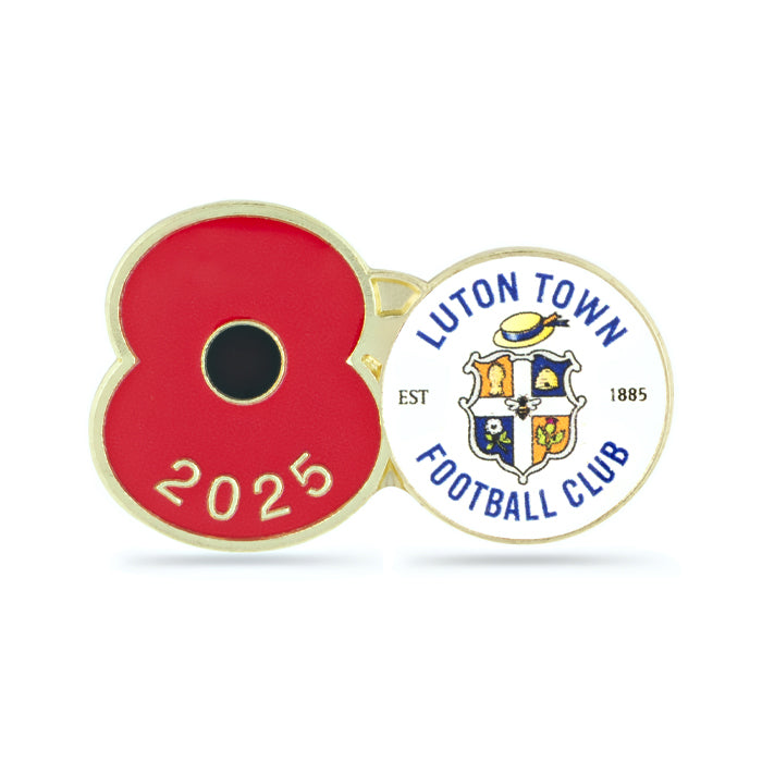 Luton Town Poppy Football Pin 2025