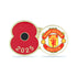 Manchester United Poppy Football Pin 2025