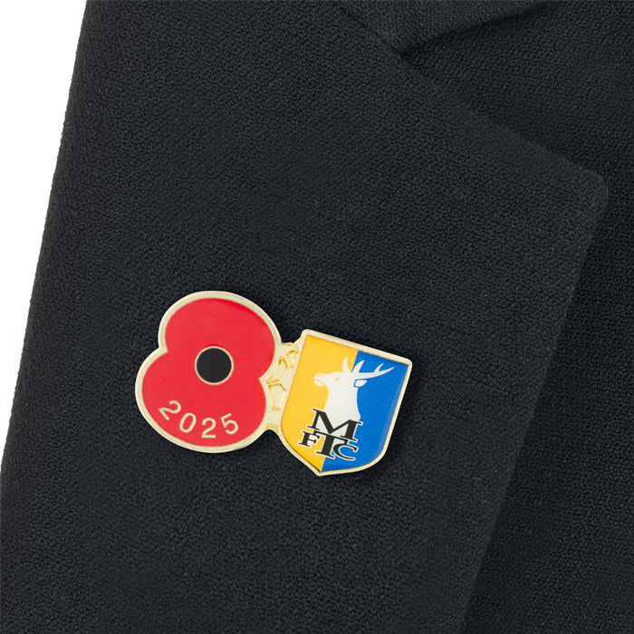 Mansfield Town Poppy Football Pin 2025