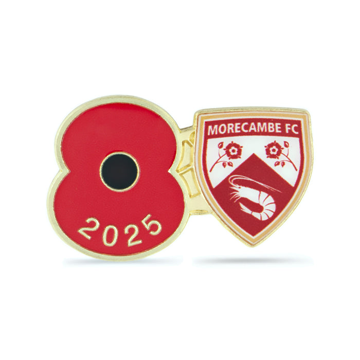 Morecambe Poppy Football Pin 2025