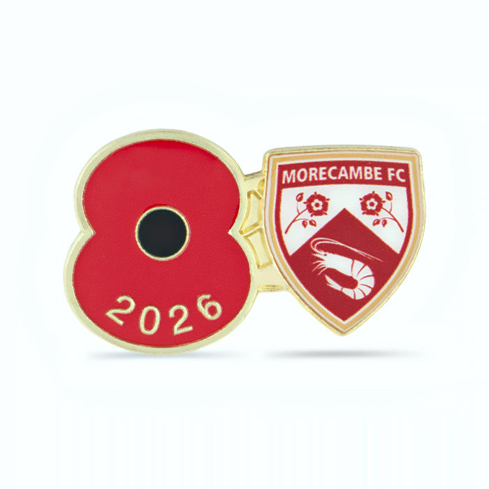 Morecambe Poppy Football Pin 2026