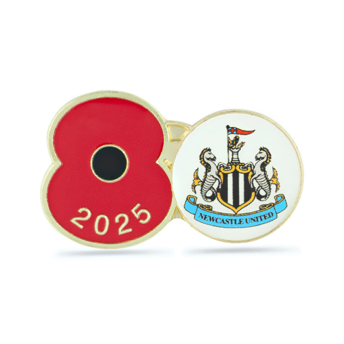 Newcastle United Poppy Football Pin 2025