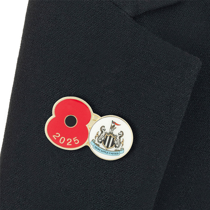 Newcastle United Poppy Football Pin 2025