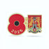 Northampton Town Poppy Football Pin 2026