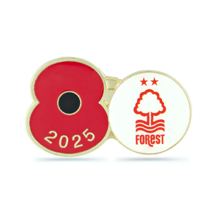 Nottingham Forest Poppy Football Pin 2025