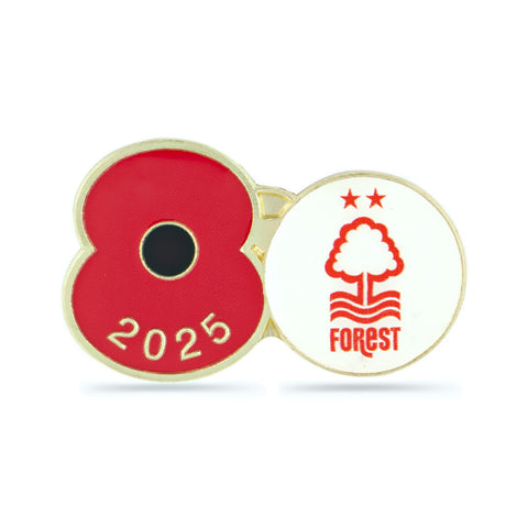 Nottingham Forest Poppy Football Pin 2025