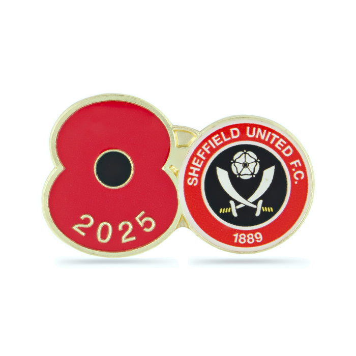Sheffield United Poppy Football Pin 2025