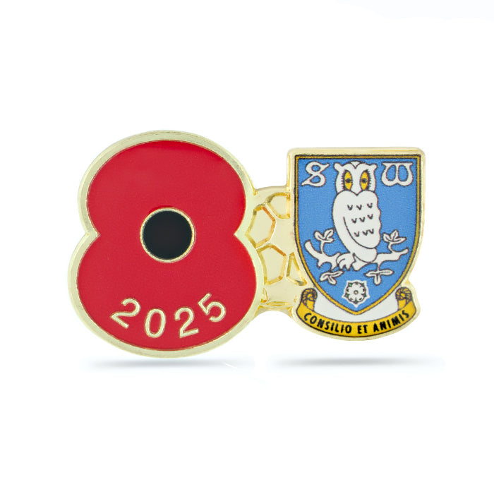 Sheffield Wednesday Poppy Football Pin 2025