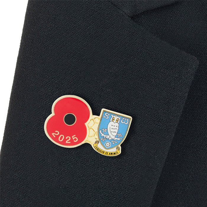 Sheffield Wednesday Poppy Football Pin 2025