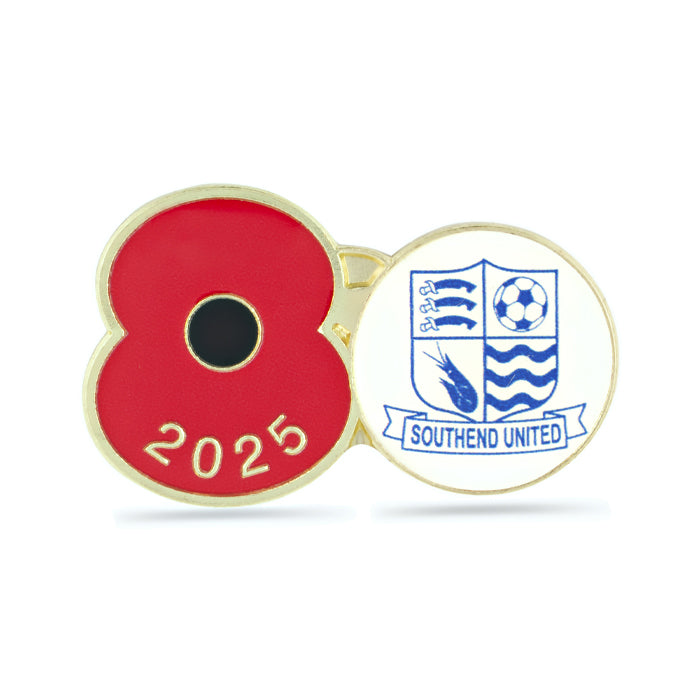 Southend United Poppy Football Pin 2025