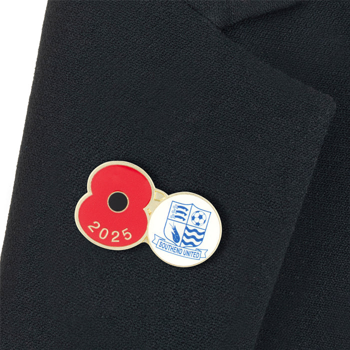 Southend United Poppy Football Pin 2025