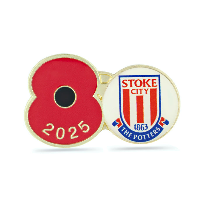 Stoke City Poppy Football Pin 2025