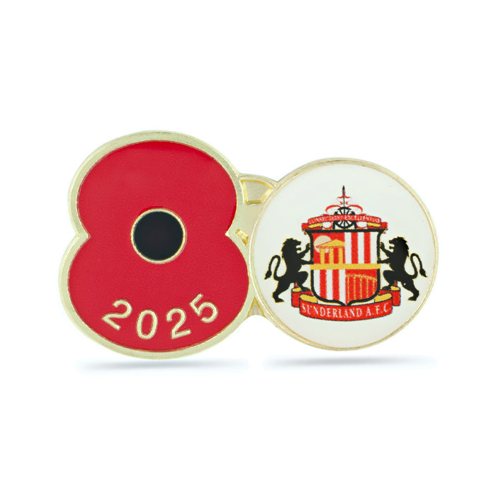 Sunderland AFC Poppy Football Pin 2025