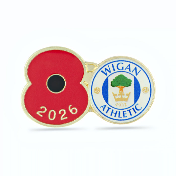 Wigan Athletic Poppy Football Pin 2026