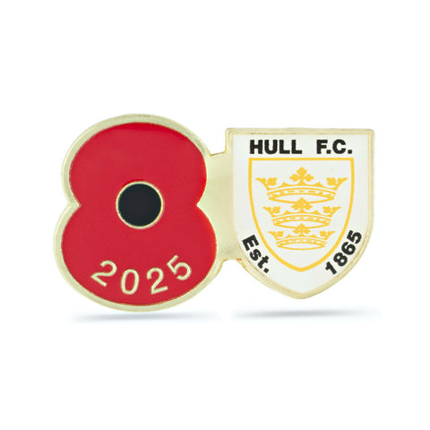 Hull FC Poppy Rugby Pin 2025