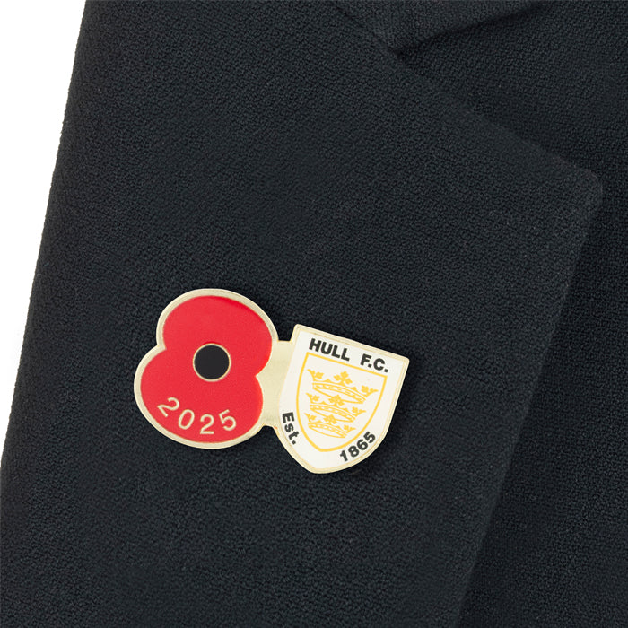 Hull FC Poppy Rugby Pin 2025