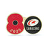 Saracens Poppy Rugby Pin 2025