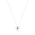 Eternity Crystal Heart Poppy Necklace