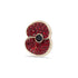 Pave Poppy Pin with Jet Centre