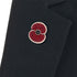 Pave Poppy Pin with Jet Centre
