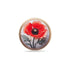 3D Painted Poppy Pin