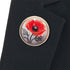 3D Painted Poppy Pin