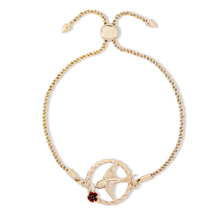 Flying Nightingale Poppy Bracelet