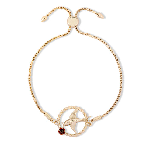 Flying Nightingale Poppy Bracelet