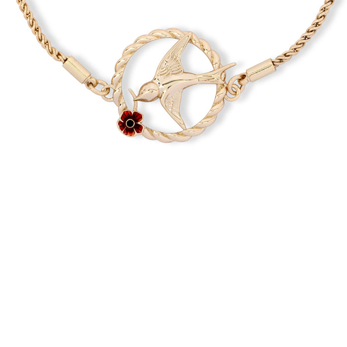 Flying Nightingale Poppy Bracelet