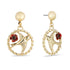 Flying Nightingale Poppy Drop Earrings