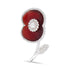For Those I Love Pearl Poppy Brooch