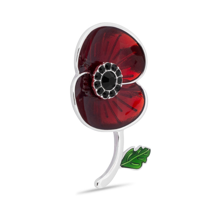 11th Hour, 11th Day, 11th Month Poppy Brooch