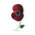 11th Hour, 11th Day, 11th Month Poppy Brooch