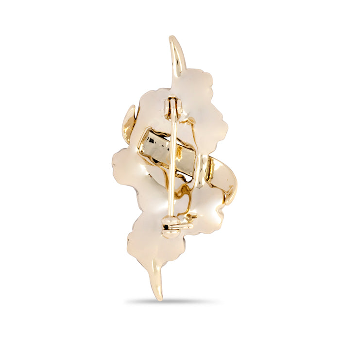 Lest We Forget Scroll Multi Poppy Brooch