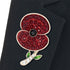Pave Poppy with Crystal Stem Brooch