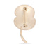 Ripple Crystal Jet Centre Poppy Brooch