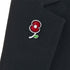Poppy Crystal Stem with Leaf Pin