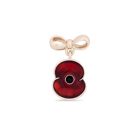 Sweetheart Poppy Bow Pin